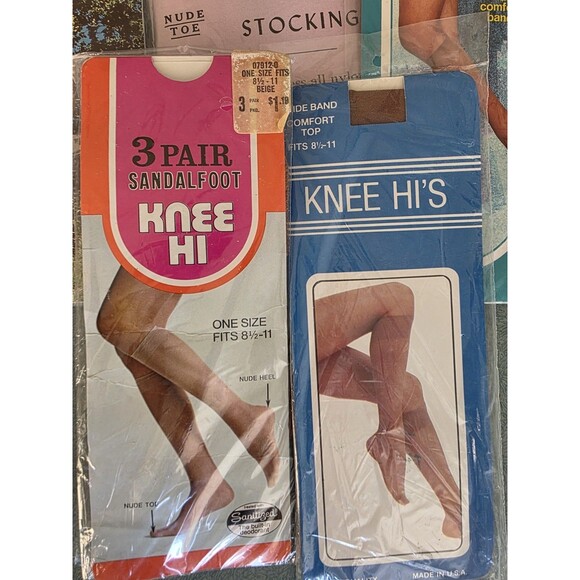 Lot of Women's Vintage Hosiery & Knee-High Socks New in Packaging - Picture 2 of 6
